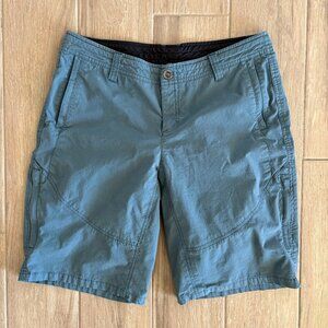 Kuhl Spire Shorts Women's 12 Blue Cargo Hiking Outdoor Gorpcore Comfort Summer